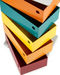 Büroschränke|Kleinmöbel * Dottus Trade Drehladen-Container Stahlblech 5-fach Polychrom Bruno