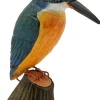 Gartendekoration * Wildlife Garden Eisvogel Lindenholz handgeschnitzt