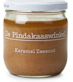 Nusscreme * De Pindakaaswinkel Erdnussbutter mit Karamell und Meersalz