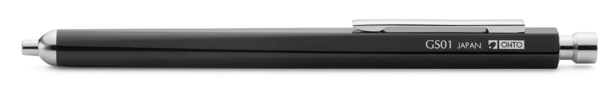 Tintenroller|Kugelschreiber * Ohto Feinminen-Gelroller Aluminium Schwarz