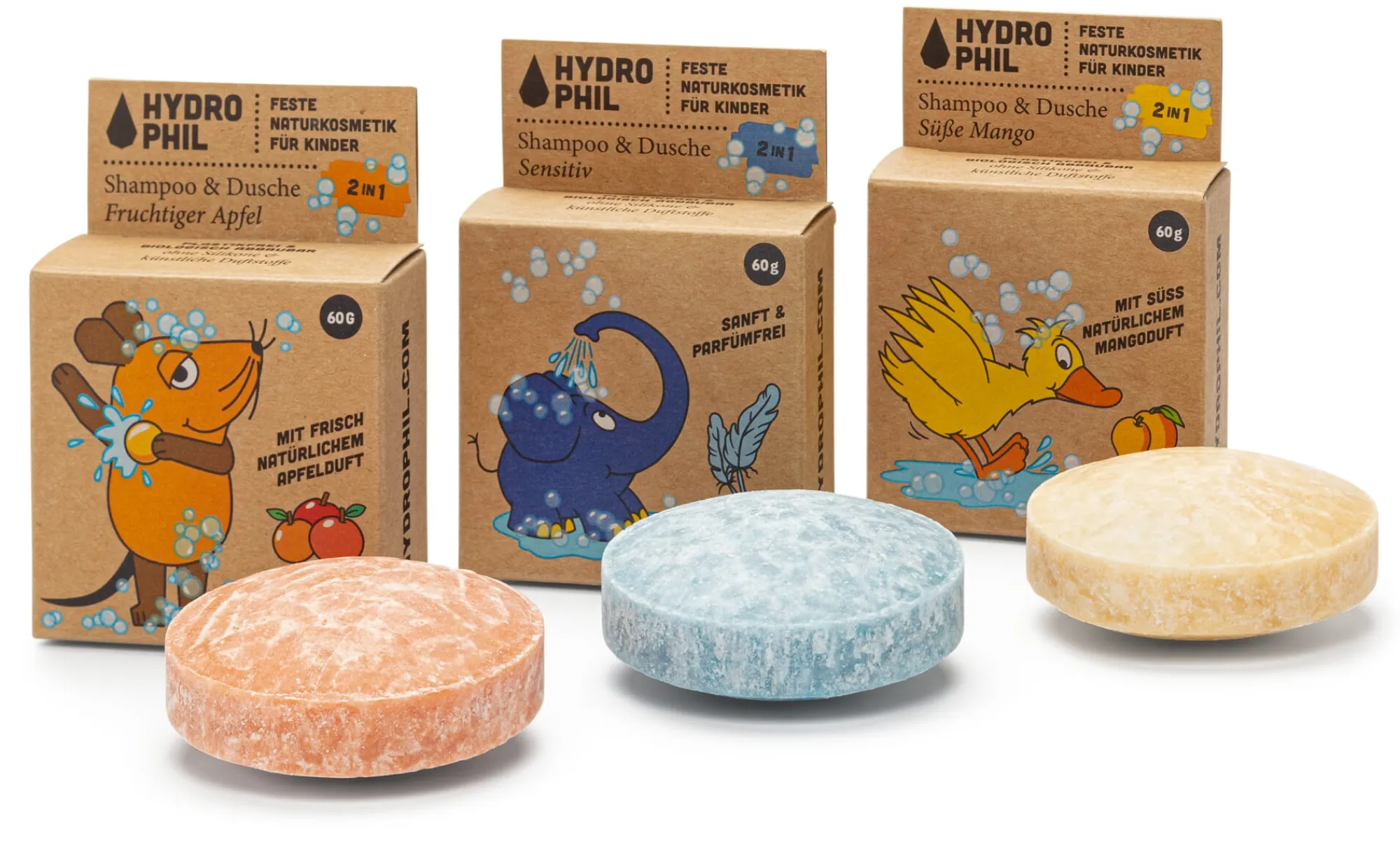 Haarpflege|Hautpflege * Hydrophil Festes Shampoo & Duschgel für Kinder