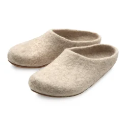 Hausschuhe|Hausschuhe * Gottstein Filzpantoffel Coburger Fuchsschaf Beige
