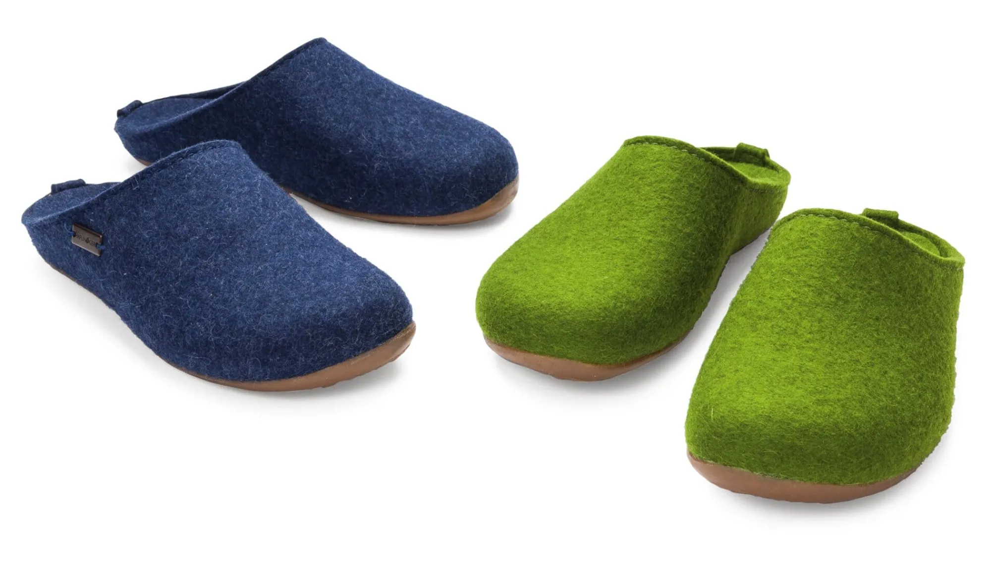 Hausschuhe|Hausschuhe * Haflinger Filzslipper Blau