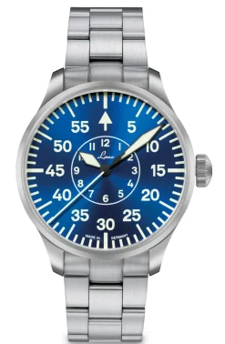 Armbanduhren * Laco Uhrenmanufaktur Fliegeruhr Basis Aachen Blaue Stunde Ø 42 mm Automatik
