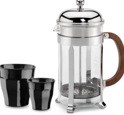 Tassen * Duralex Französisches Kaffeeglas schwarz