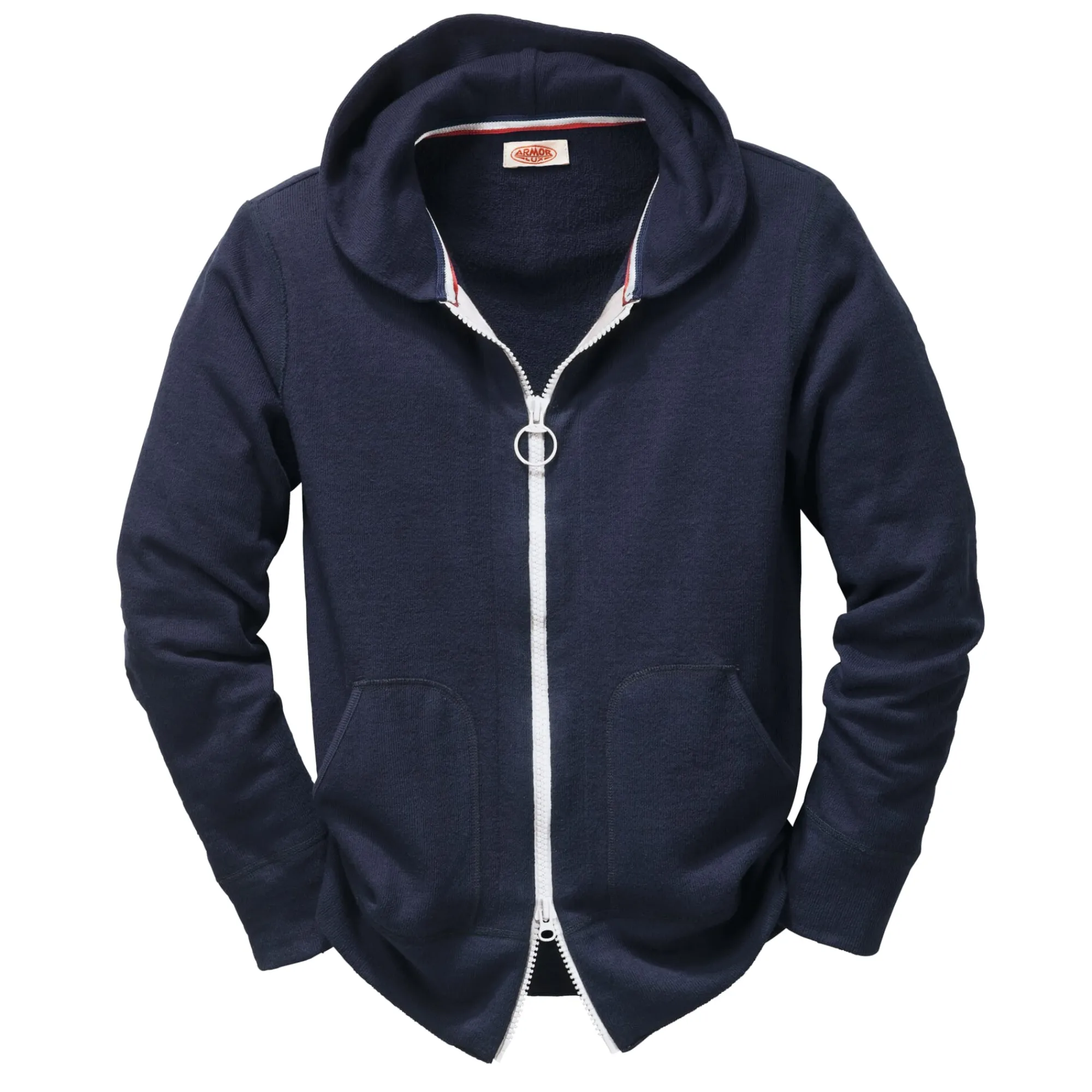 Strickjacken|Jacken * Armor lux Frottee-Kapuzenjacke Herren Blau