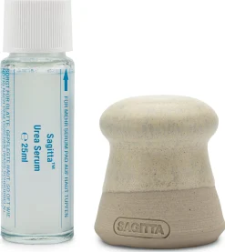 Hautpflege * Sagitta Fußpflege-Set Hautschrubbel und Urea-Serum