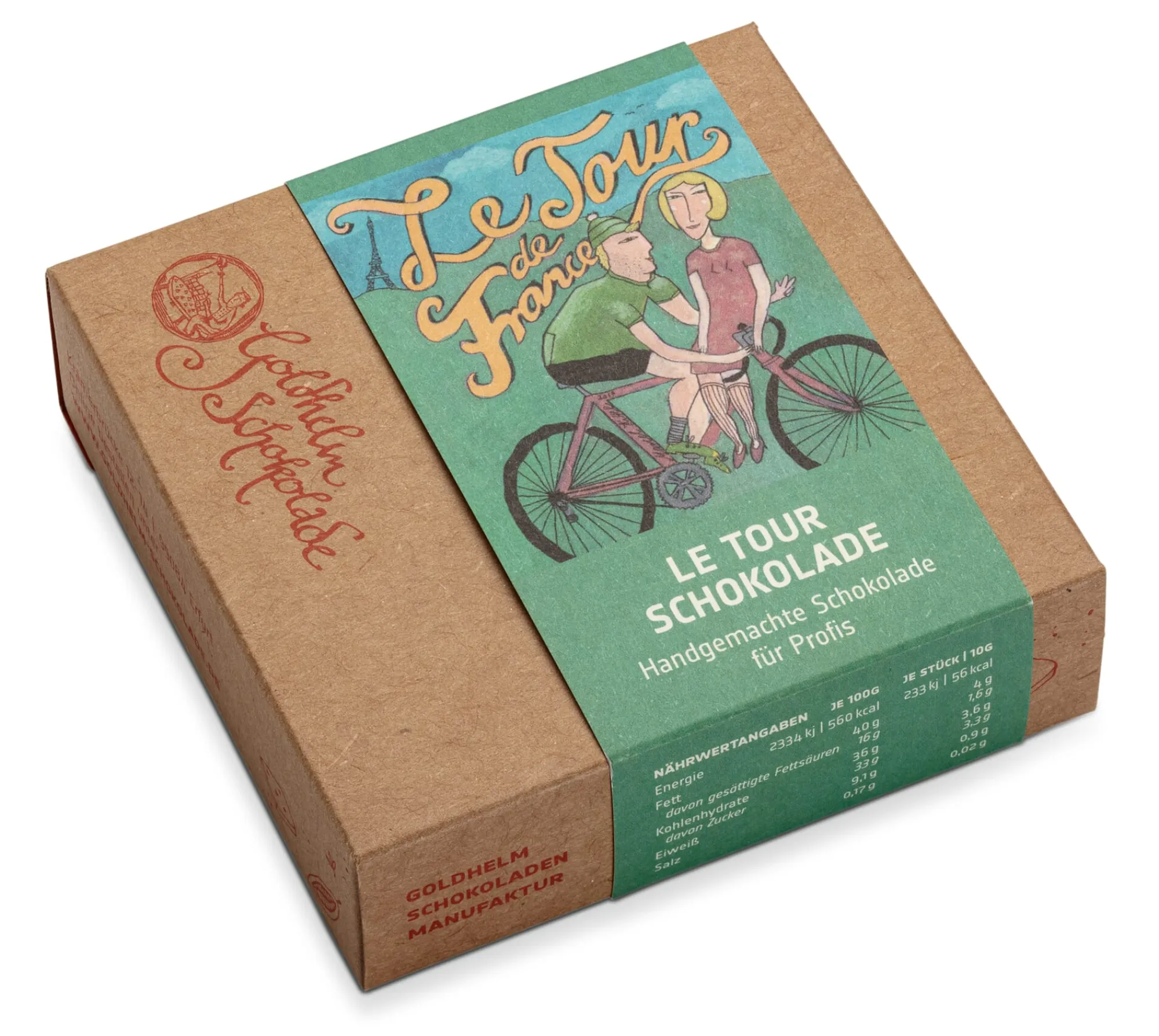 Schokolade * Goldhelm Schokoladen Manufaktur Ganache-Schokolade „Le Tour“