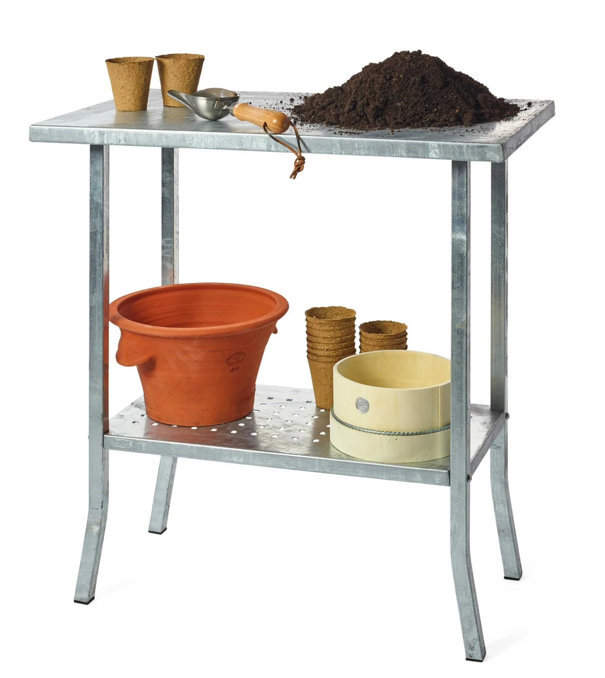 Aufbewahrung|Gartentische * PLUS Gartenarbeitstisch Stahl verzinkt