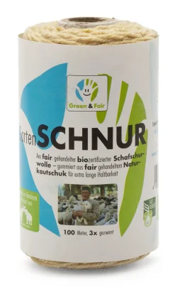 Rankgitter & Wuchshilfen * FairTradeCenter Gartenbindegarn Schafwolle