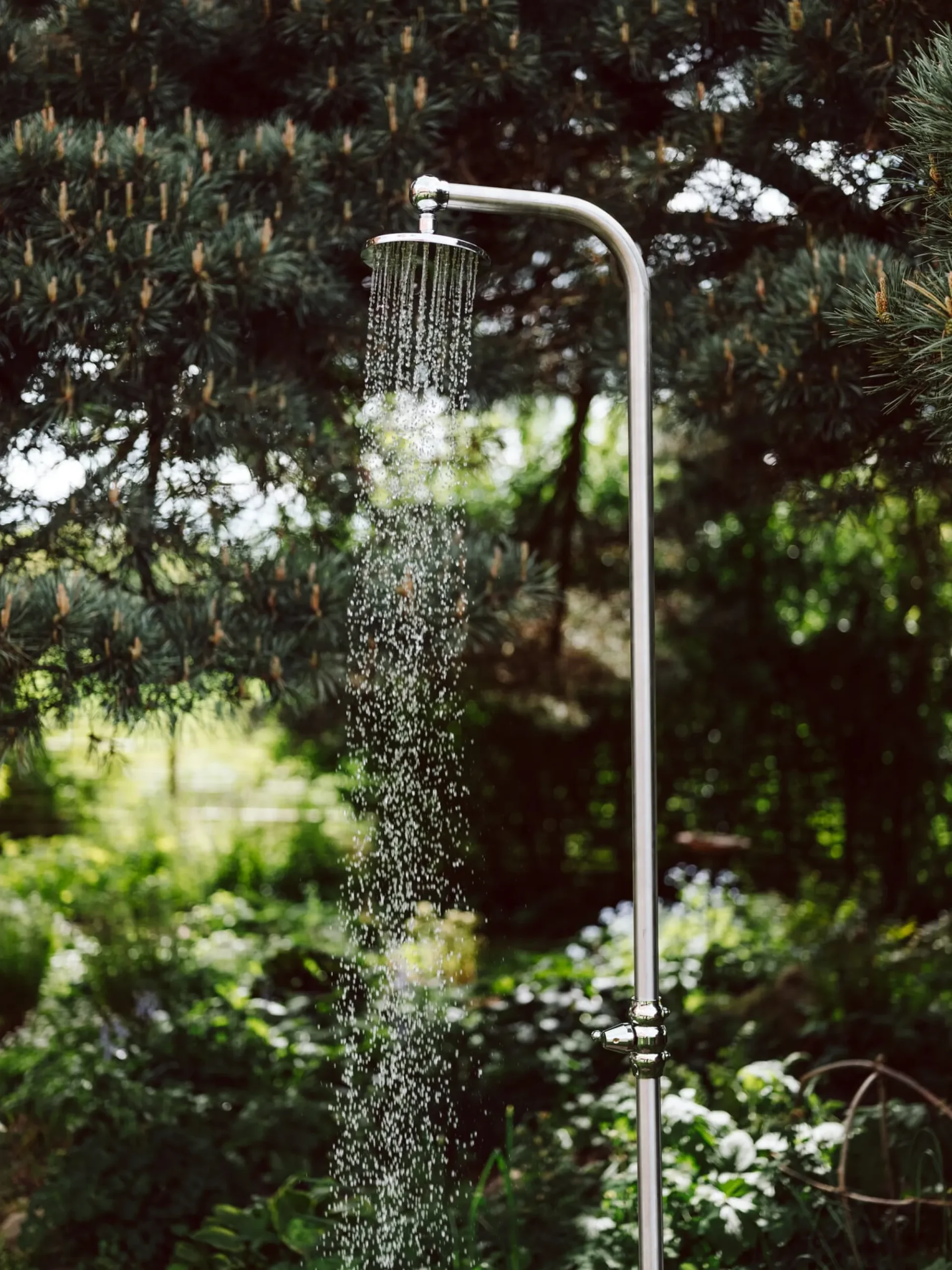 Gartenduschen * Fauquet Gartendusche Edelstahl