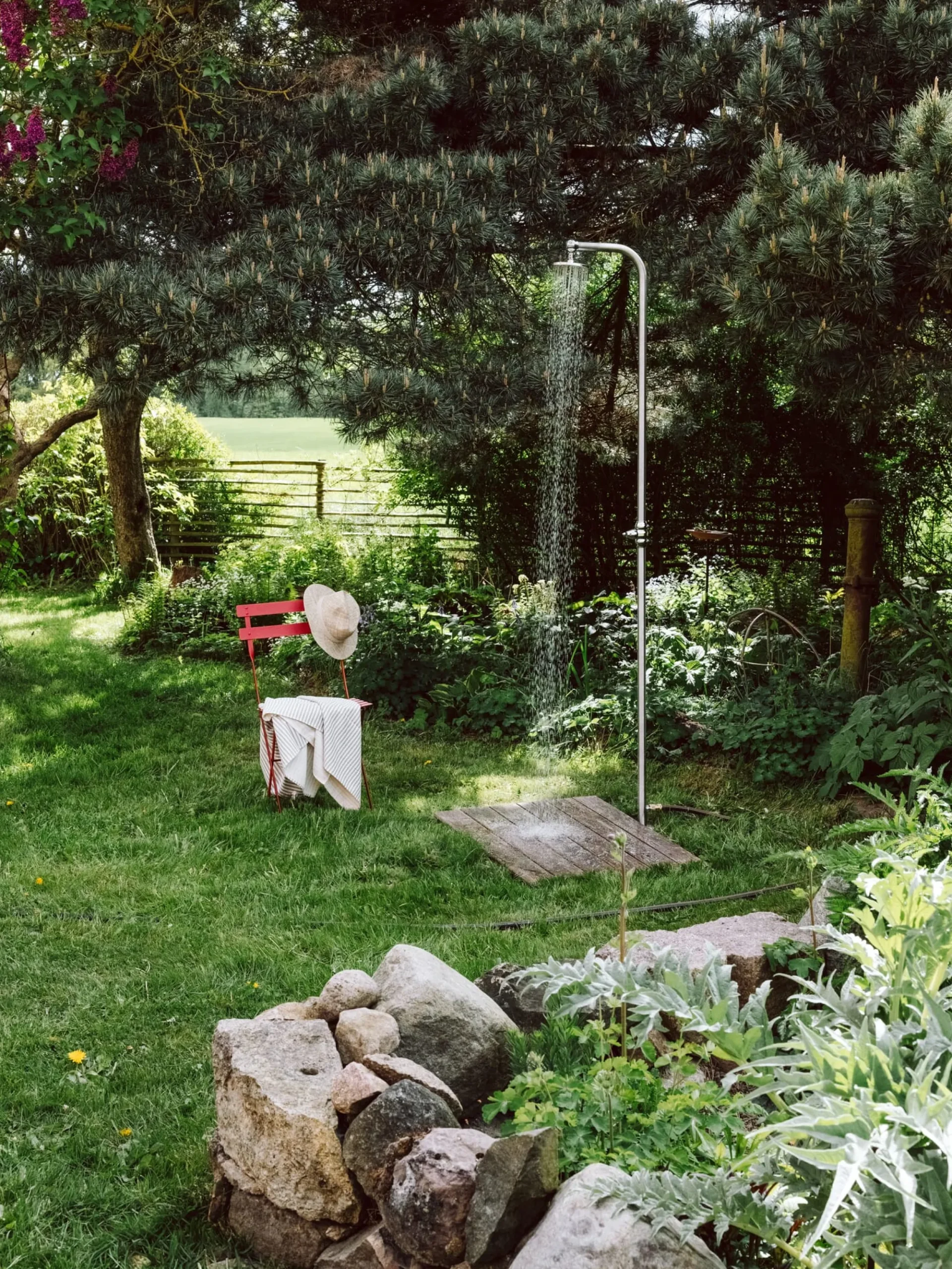 Gartenduschen * Fauquet Gartendusche Edelstahl