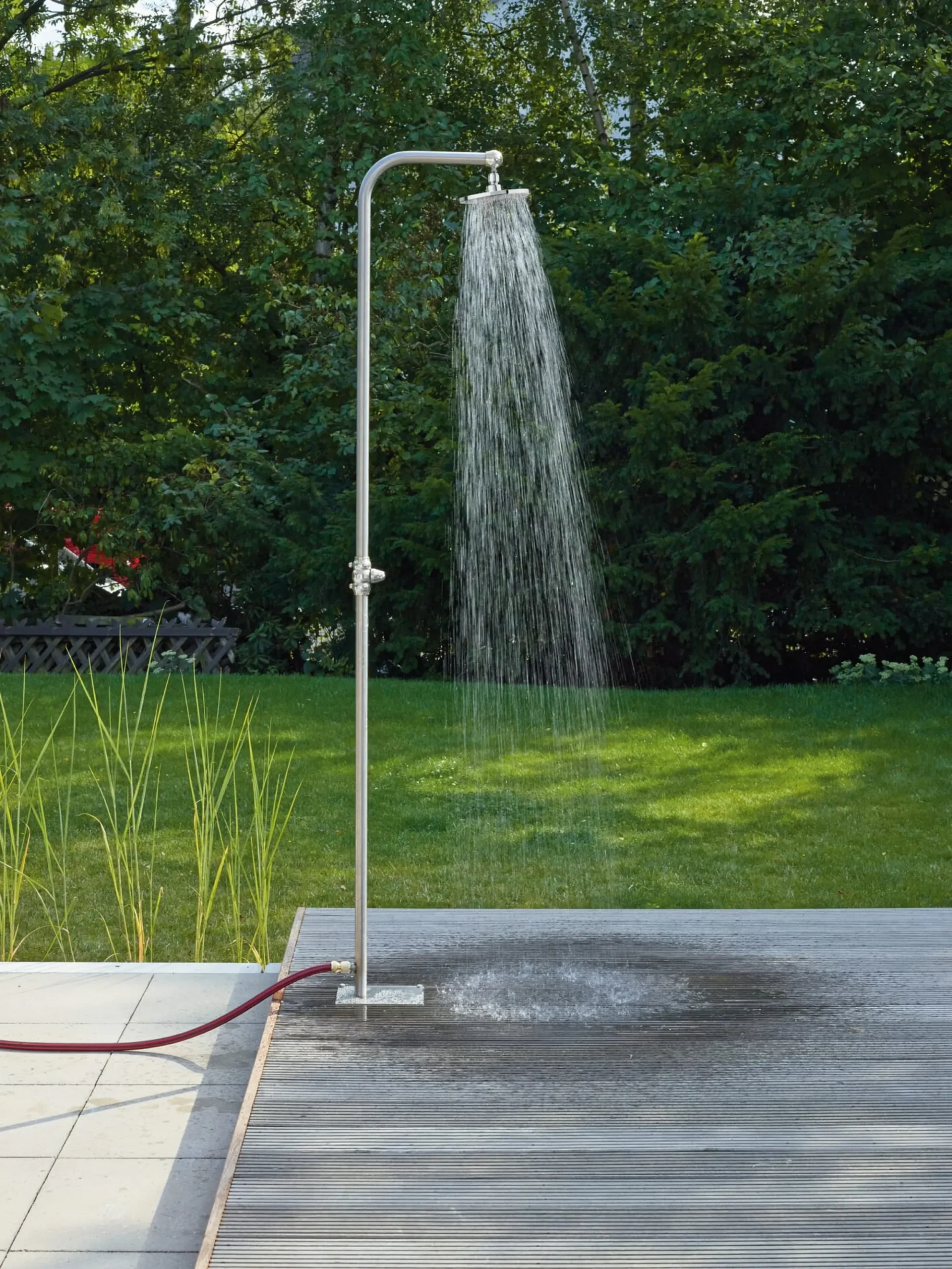 Gartenduschen * Fauquet Gartendusche Edelstahl