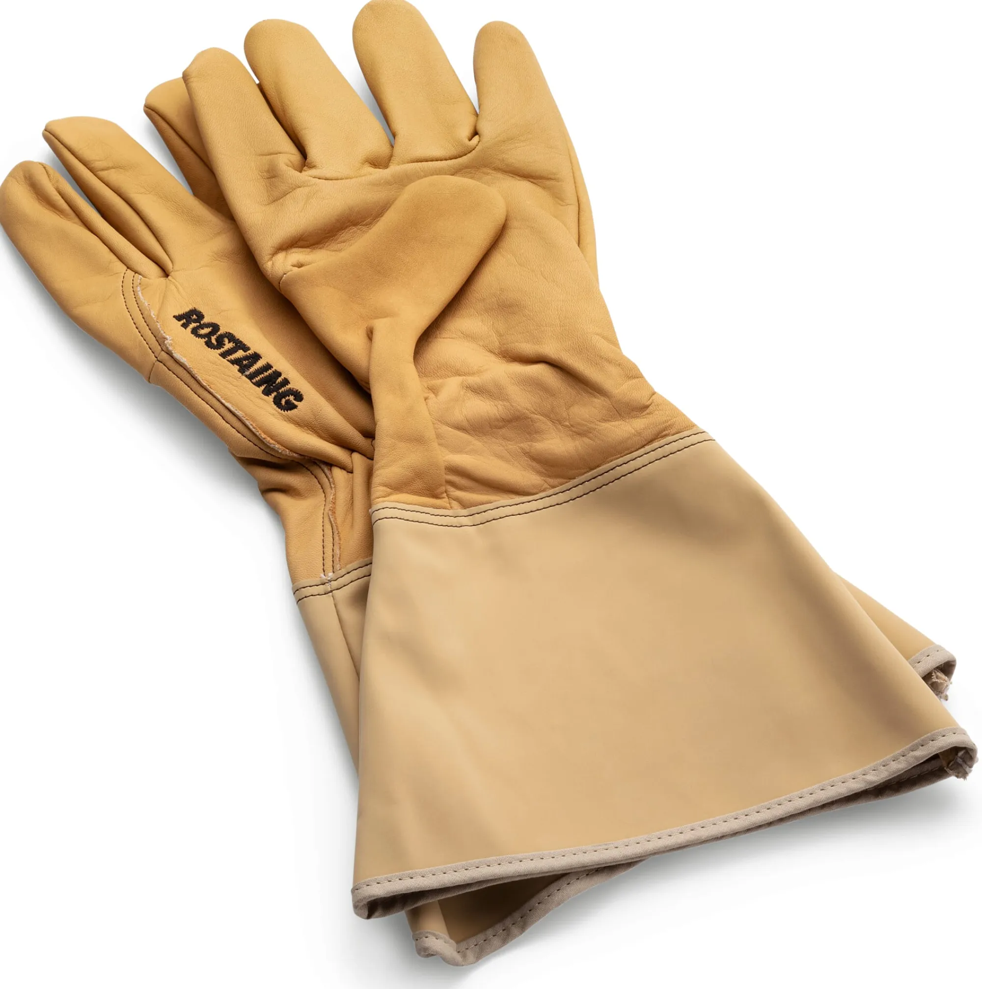 Gartenbekleidung|Arbeitsbekleidung * Rostaing Gartenhandschuh Leder lange Stulpe Gelb