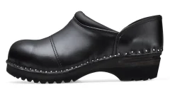 Gartenbekleidung|Arbeitsbekleidung * Troentorp Clogs Garten-Holzschuh mit Schutzkappe Schwarz