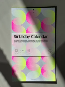 Wandkalender|Zeitplaner & Kalender * Herr & Frau Rio Geburtstagskalender Riso