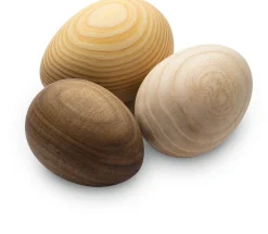 Osterdekoration * Hermschulte-Drechslerei Bernhard Gedrechselte Holzeier 7,6 cm