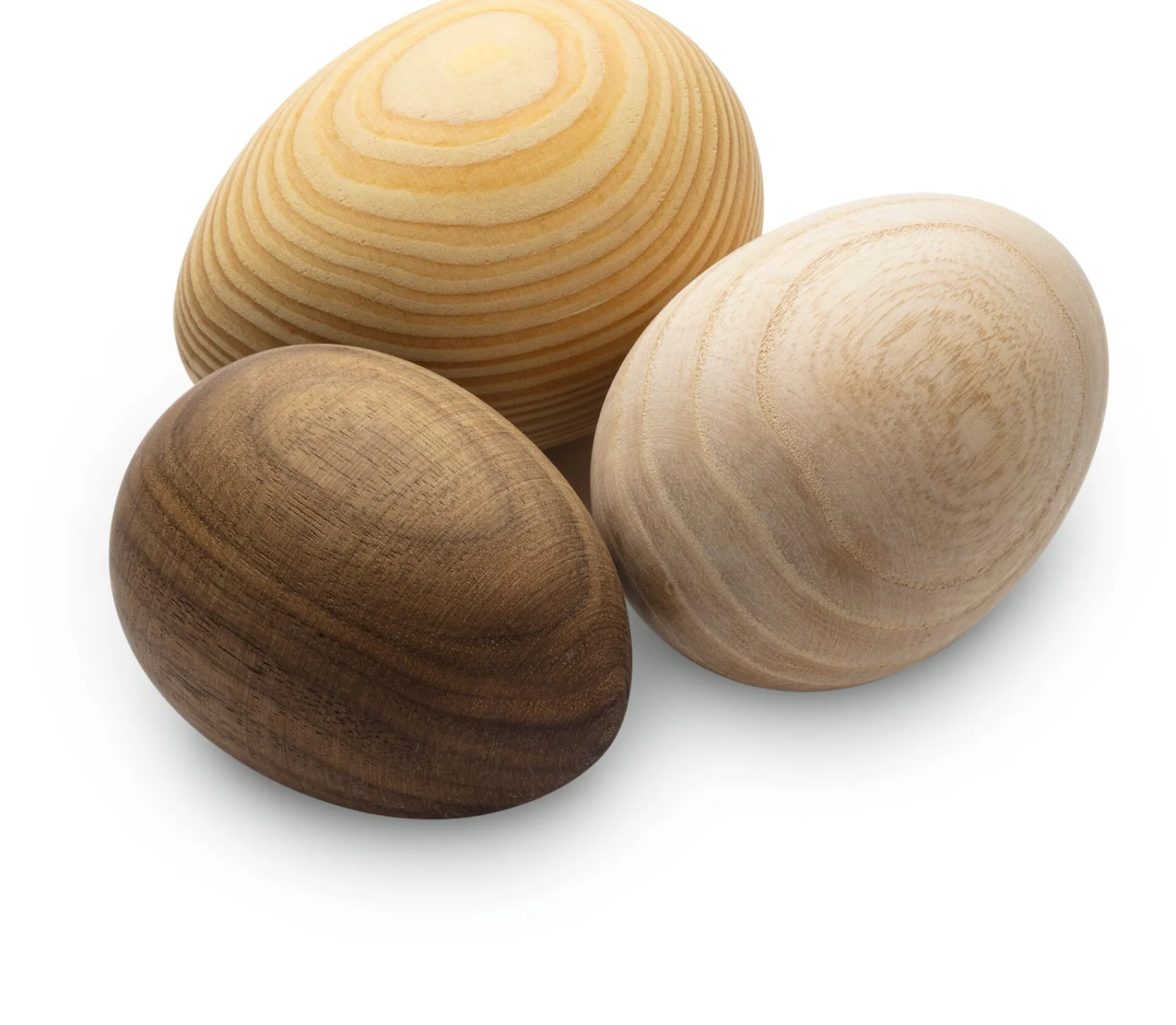 Osterdekoration * Hermschulte-Drechslerei Bernhard Gedrechselte Holzeier 7,6 cm