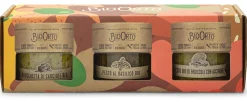 Herzhafte Brotaufstriche|Pesto * Bio Orto Geschenkset Bio-Pestos und Bio-Aufstrich