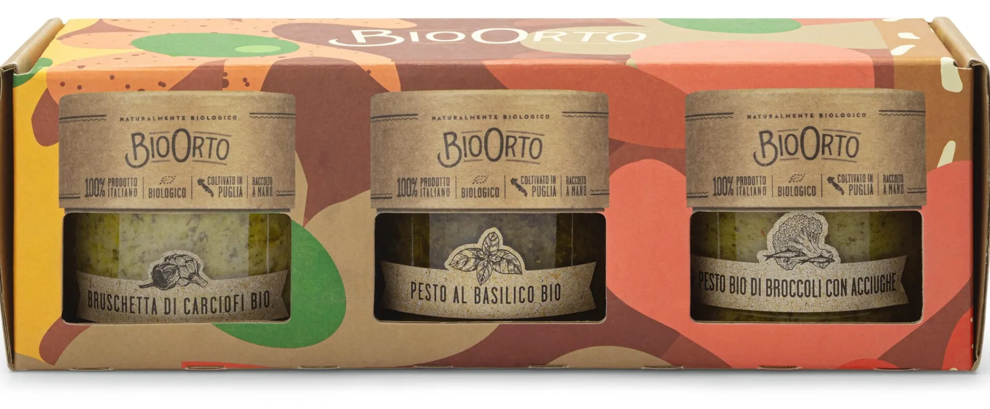 Herzhafte Brotaufstriche|Pesto * Bio Orto Geschenkset Bio-Pestos und Bio-Aufstrich