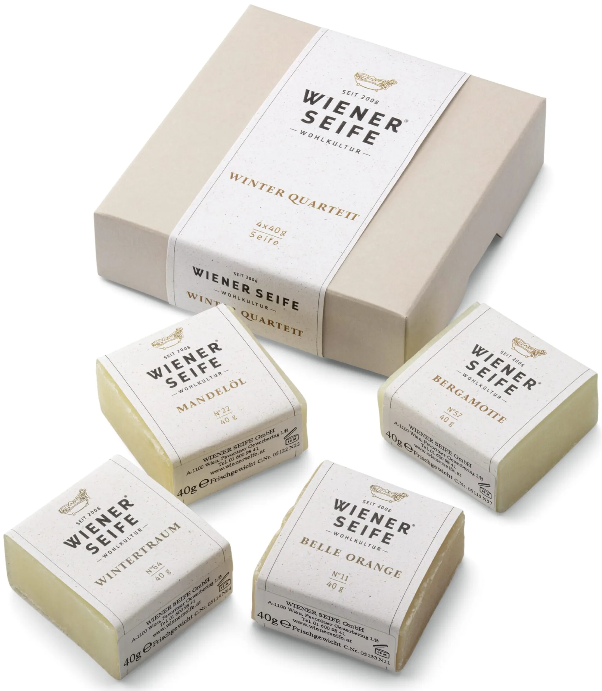 Hautpflege * Wiener Seife Geschenkset n Winterquartett