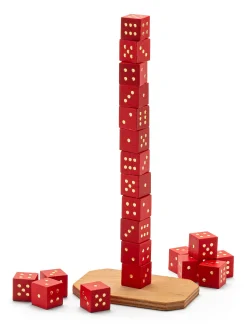 Holzspielzeug|Gesellschaftsspiele * Holz Bi-Ba-Butze Kristian Finken Geschicklichkeitsspiel Würfelturm