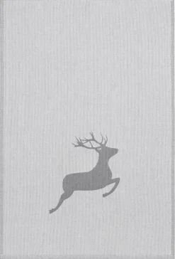Geschirrtücher * Framsohn Geschirrtuch Hirsch Grau