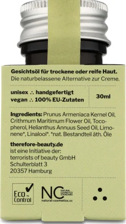 Ätherische Öle|Hautpflege * therefore beauty Gesichtsöl tob