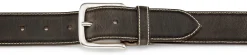 Gürtel * Kreis Ledermanufaktur Gürtel Bisonleder Dunkelbraun