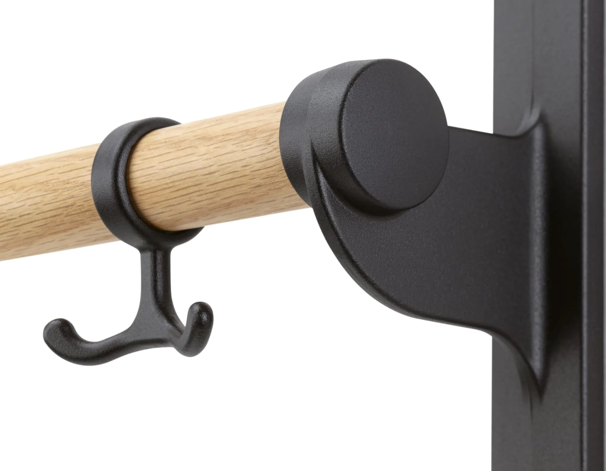 Garderobe & Diele * Essem Design Hakenleiste Aluminium und Eiche
