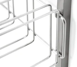 Badaccessoires|Küchenmöbel * Hupfer Hakenleiste zu Regalsystem Inox