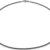 Schmuck * Guthmann Halskette Fuchsschwanz Oxid, Anthrazit
