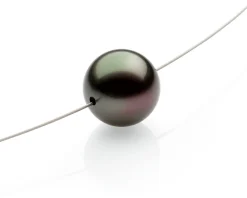 Schmuck * Ménard Halsreif Tahiti-Zuchtperle Anthrazit