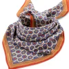 Schals & Tücher|Schals & Tücher * Moismont Halstuch N° 715 Floral, Braun-Blau-Rot