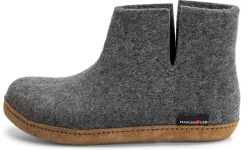 Hausschuhe|Hausschuhe * Haflinger Hausboot Wollfilz Unisex Grau