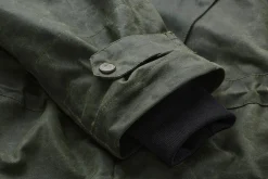 Jacken * Manifattura Ceccarelli Herren-Baumwolljacke gewachst Dunkelgrün