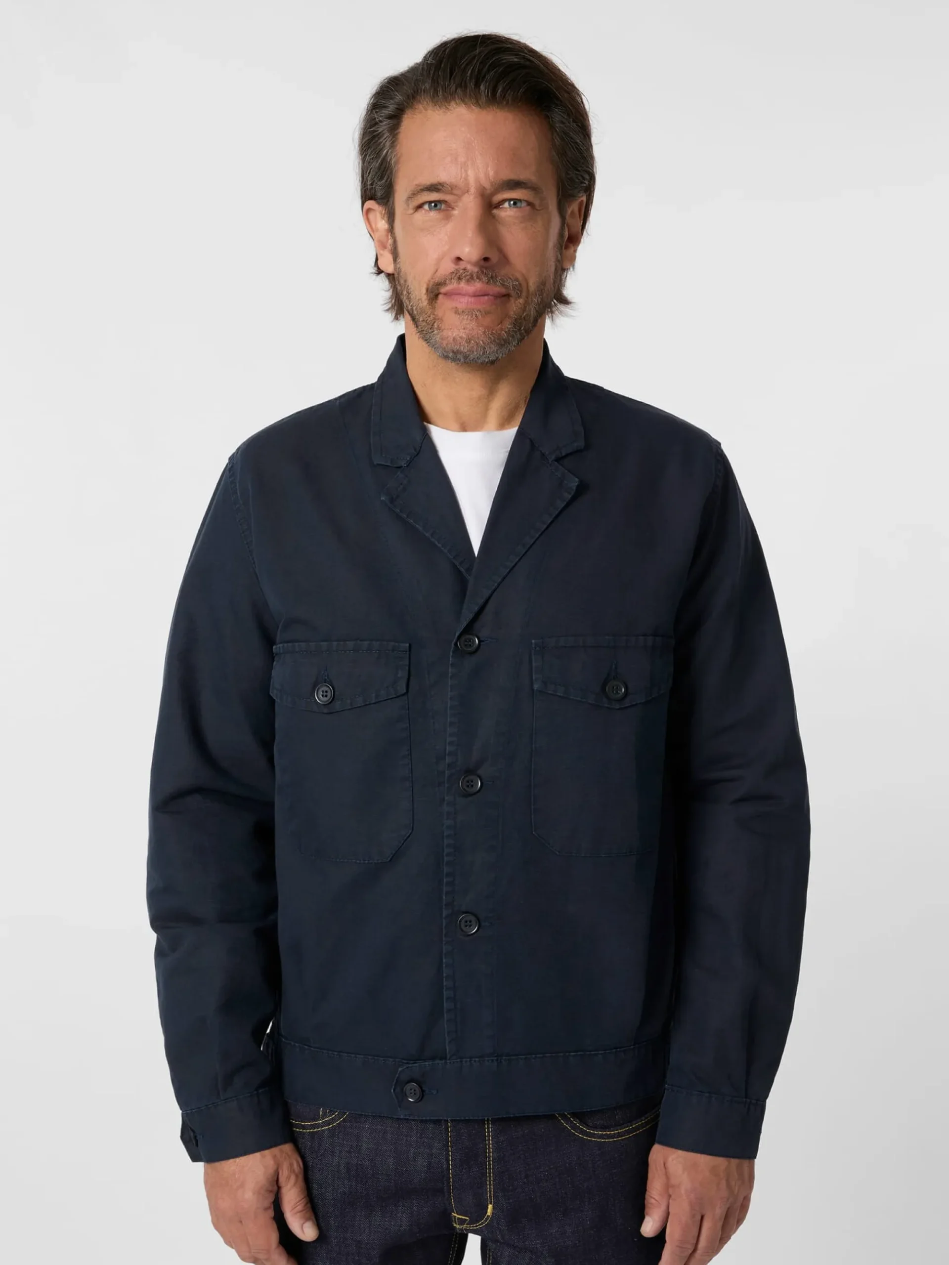 Jacken * Vetra Herren-Blouson Baumwolle Navy