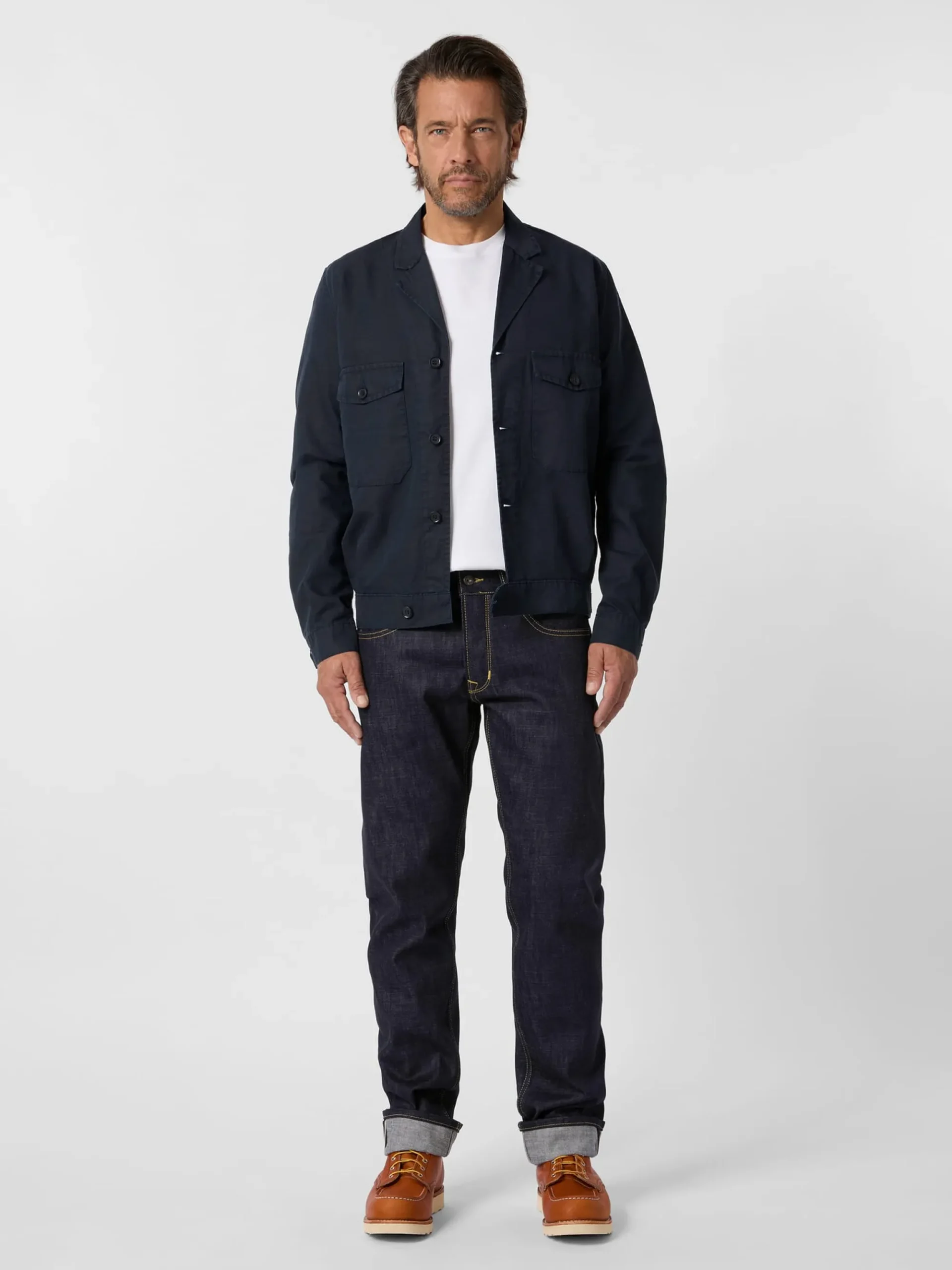 Jacken * Vetra Herren-Blouson Baumwolle Navy