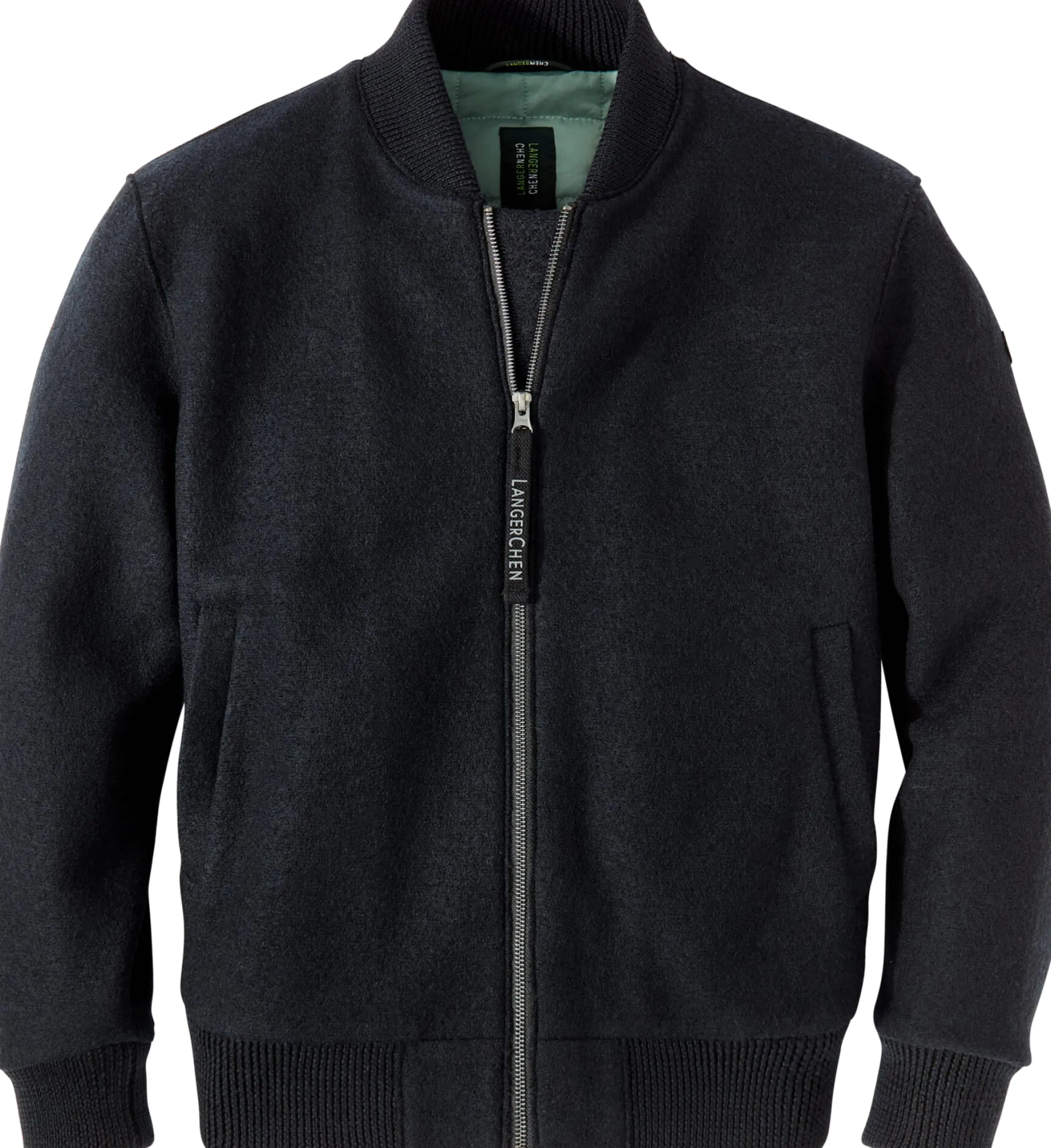 Jacken * LangerChen Herrenblouson Wolle Schwarz
