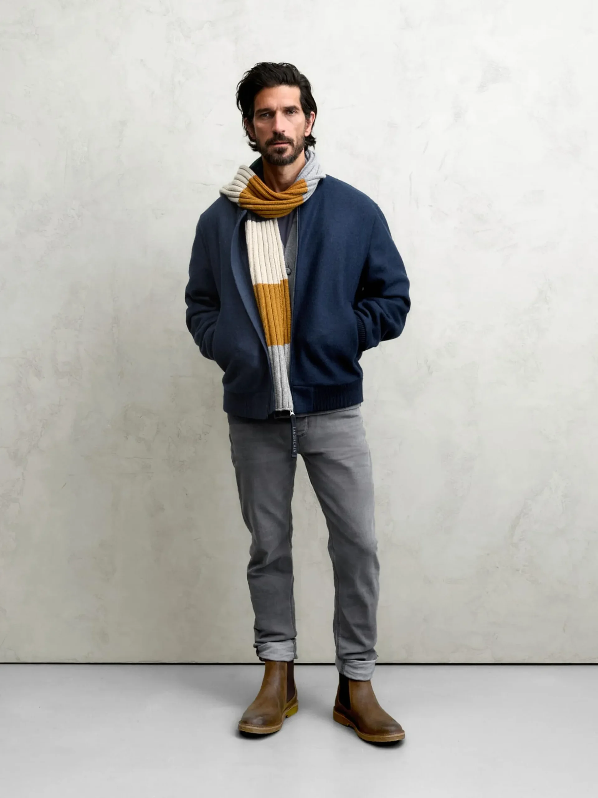 Jacken * LangerChen Herrenbouon Woe Navy