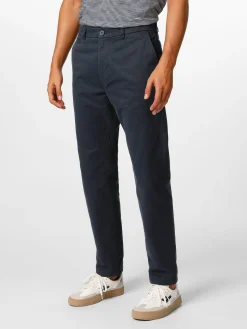 Hosen * Knowledge Cotton Apparel Herren-Chinohose Twill Dunkelblau