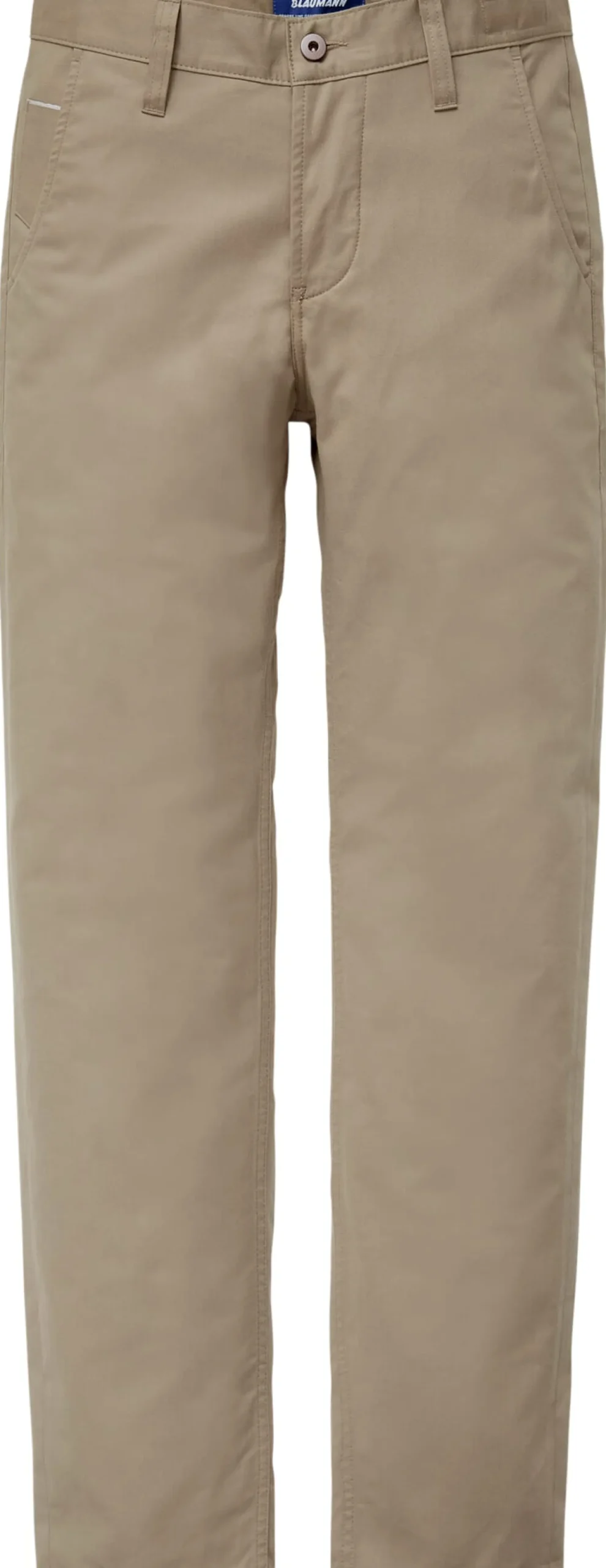 Hosen * Blaumann Herrenchino Knopfleiste Beige