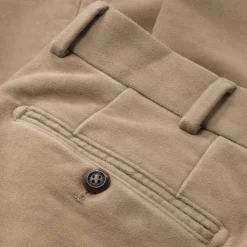 Hosen * Hiltl Herren-Chino Moleskin Camel