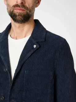 Sakkos * Blue de Gênes Herren-Cordblazer Blau