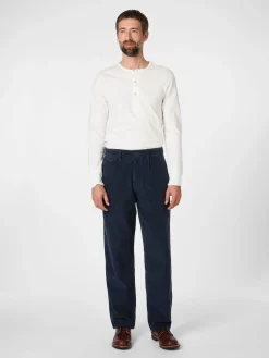 Hosen * Blue de Gênes Herren-Cordhose Navy
