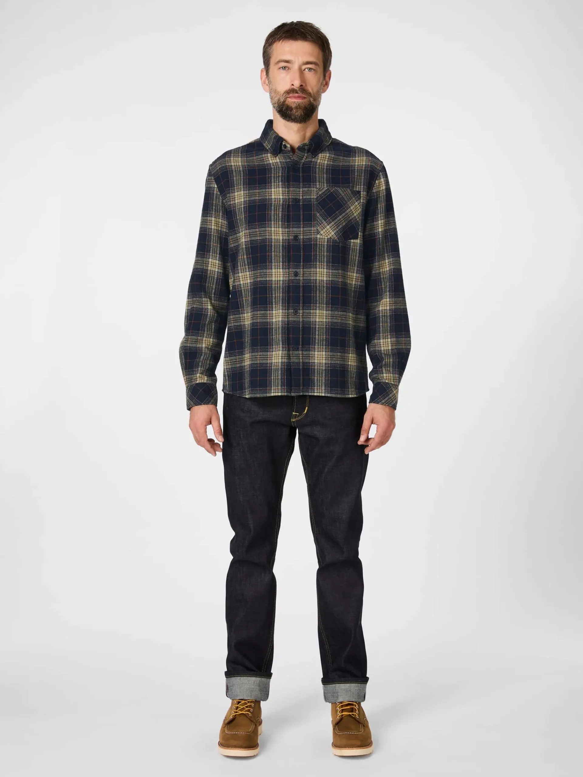 Hemden * Knowledge Cotton Apparel Herren-Fanehed kariert