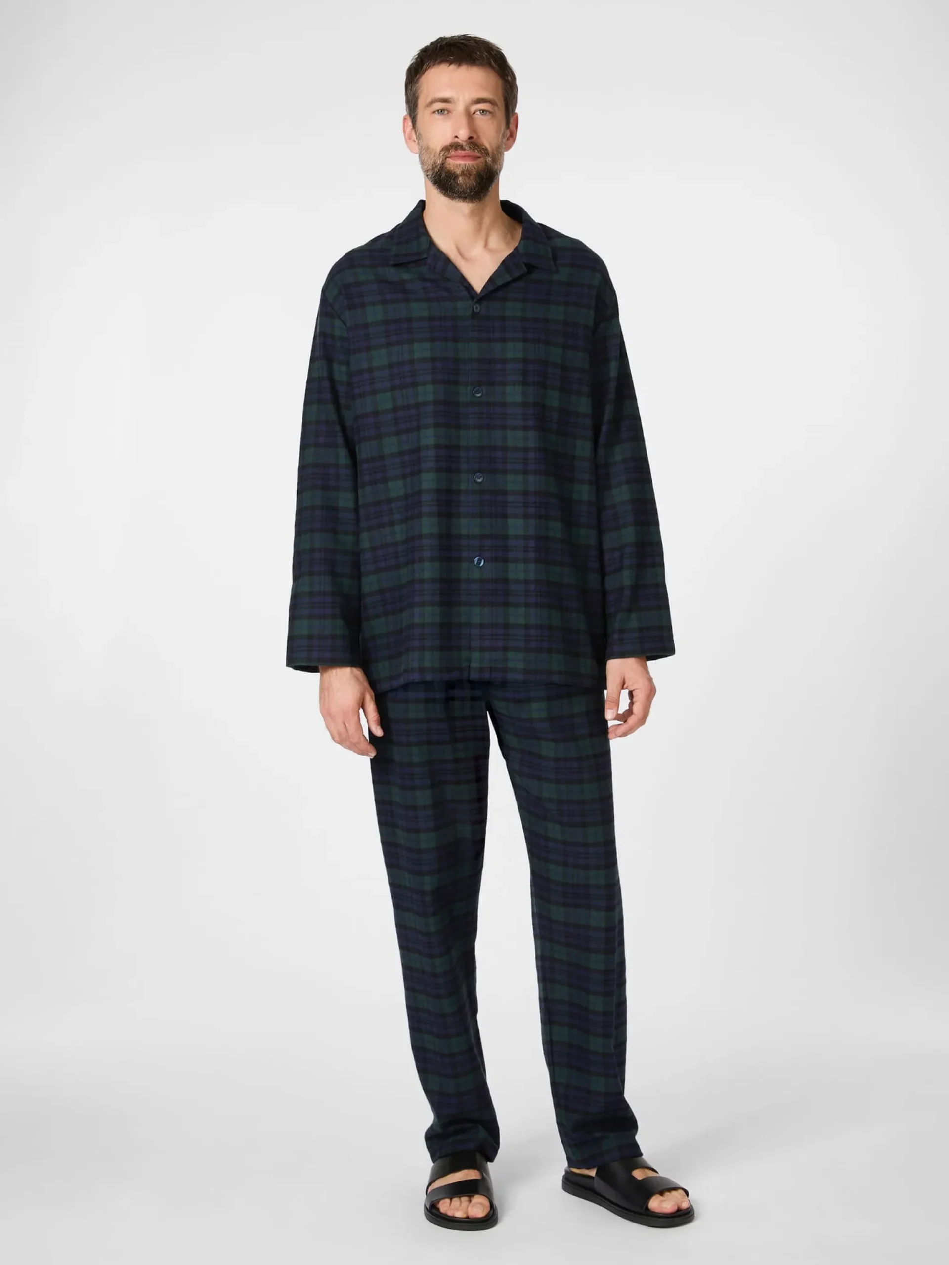 Wäsche * Novila Herren-Flanellpyjama