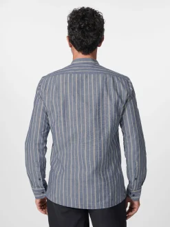 Hemden * Blue de Gênes Herrenhemd getreift Blau