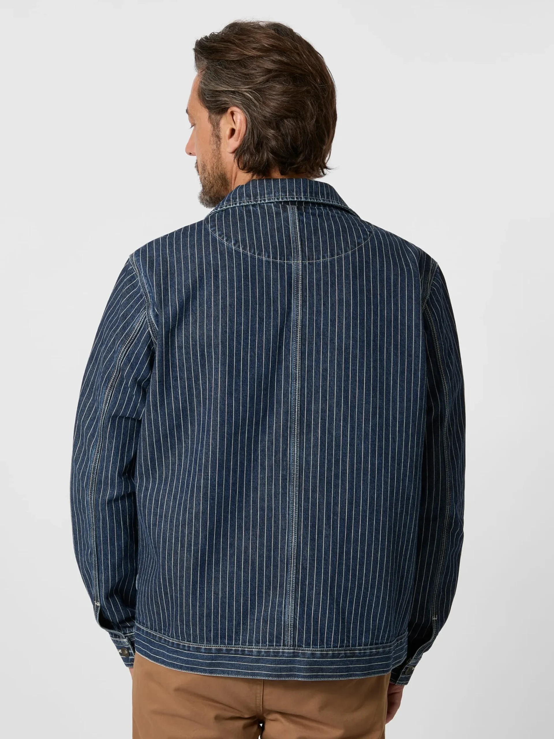 Hemden * Tellason Herren-Hedjacke getreift Denim