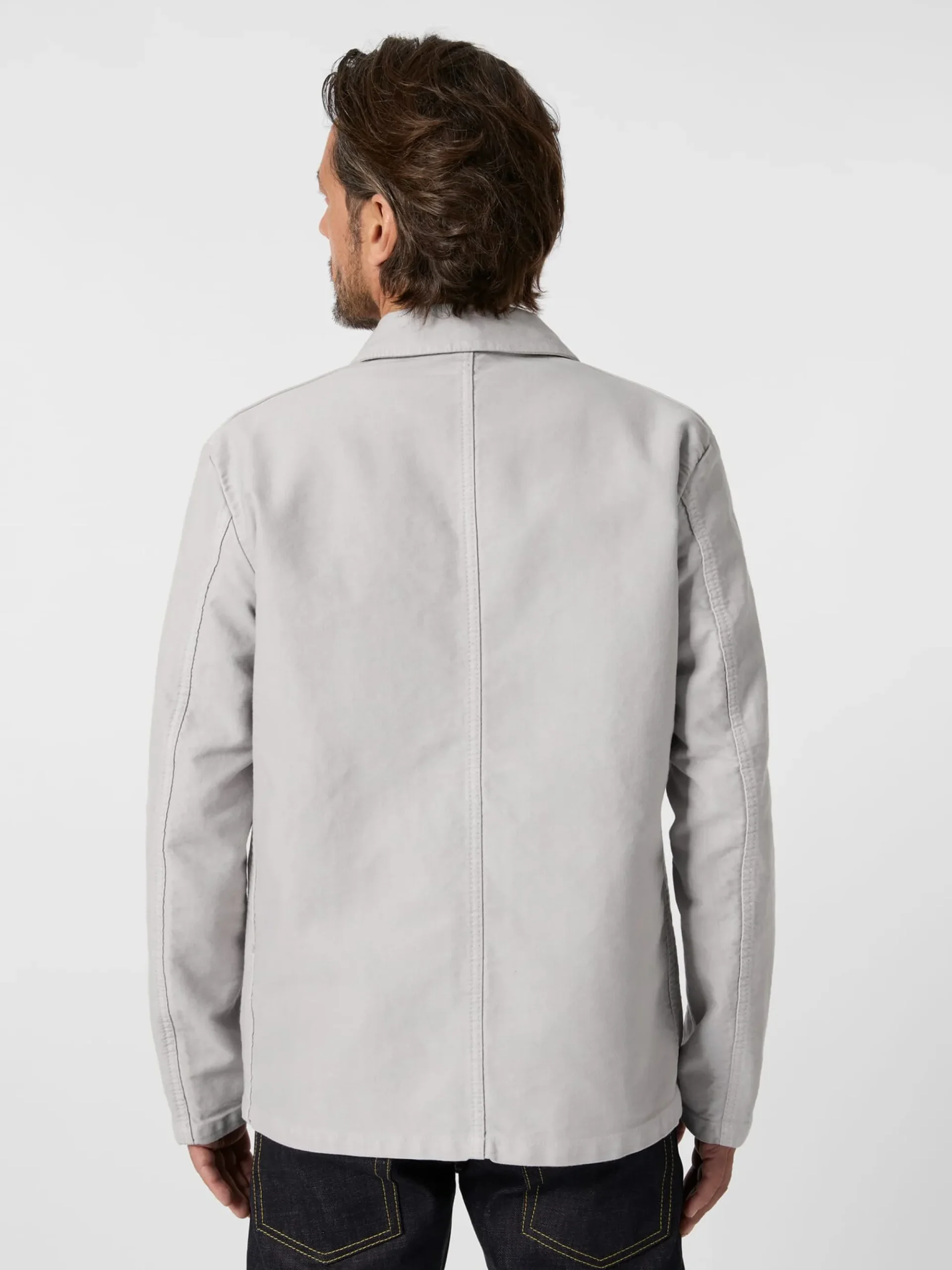 Hemden * Vetra Herren-Hemdjacke Moleskin Hellgrau